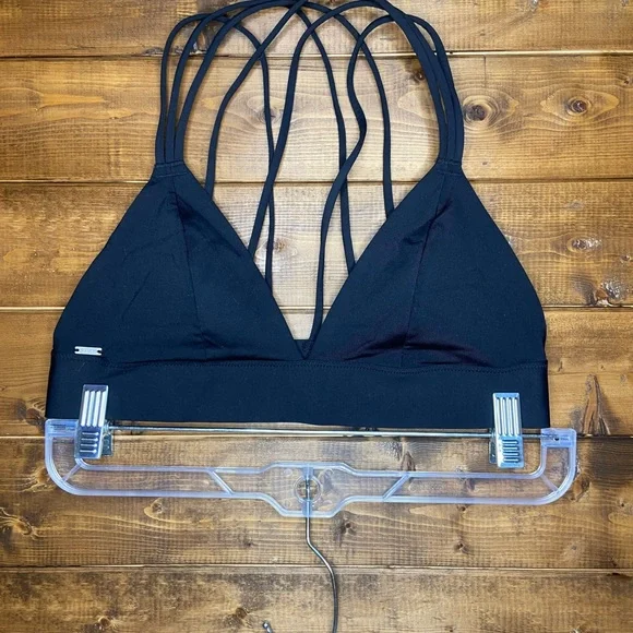 ✨Pink Victoria’s Secret Black Strappy Bralette✨ - Picture 3 of 5